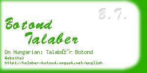 botond talaber business card